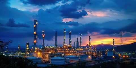 Fototapeta premium sunset over the harbor