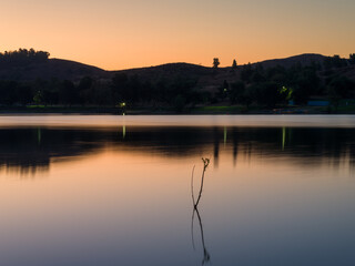 Puddingstone Lake reflects the beautiful surroundings in the morning sun