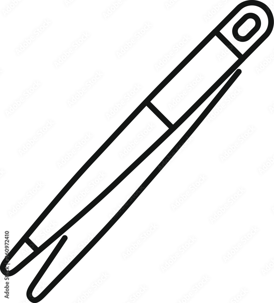 Poster this simple tweezers icon is perfect for representing plucking eyebrows or handling small objects in