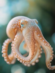 octopus isolated on summer background