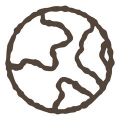 シンプルな手書き風のエコロジー・SDGsアイコン