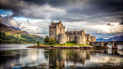 Obraz premium Eilean Donan Castle, Scotland, Scotland, castle, historic, architecture, landmark