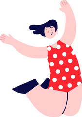 Modern Style Character Flat Design Illustration