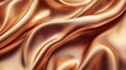 Fototapeta premium A close-up of silk fabric flowing gently in the wind, showcasing its smooth texture and luxurious sheen.