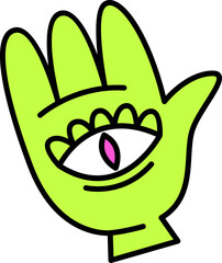 Psychedelic Hippy Sticker