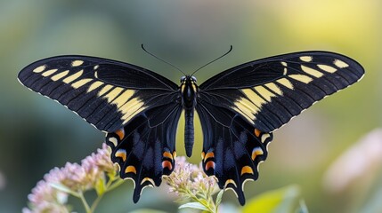 Fototapeta premium Black Swallowtail Butterfly