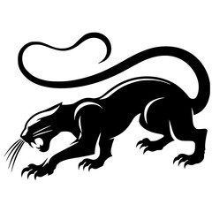 Silhouette of a ferocious predator