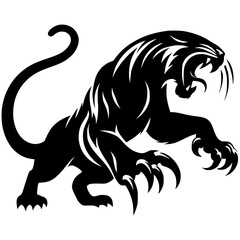 Silhouette of a ferocious predator