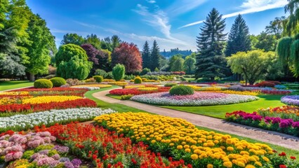 Obraz premium National botanical garden with lush greenery and colorful flowers in Sofia, Bulgaria , national, botanical, garden, Sofia