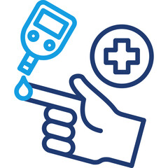 Fototapeta premium Diabetes Test Icon