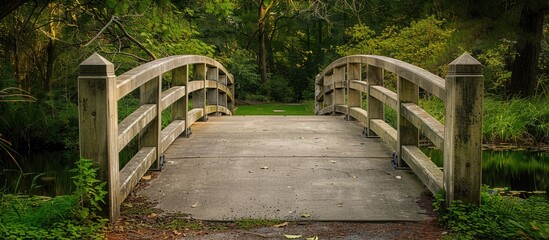Fototapeta premium Concrete Walkway Bridge