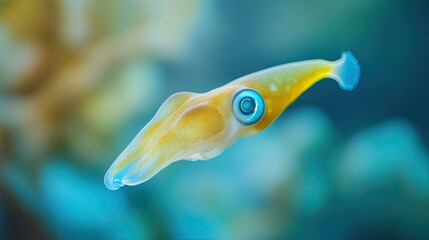 squid isolated on cute background
