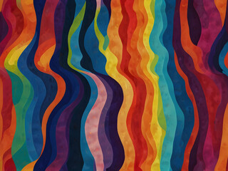 seamless pattern with colorful stripes,Ai generated 