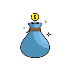 Money bag Logo icon