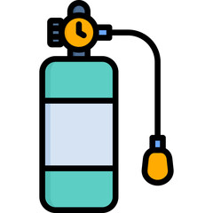 Obraz premium Oxygen Tank Icon