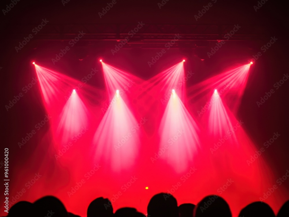 Poster intermittent strobe lights: fast, intermittent strobe lights creating a high-energy and intense conc