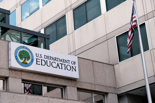 U.S. Department of Education office building exterior sign