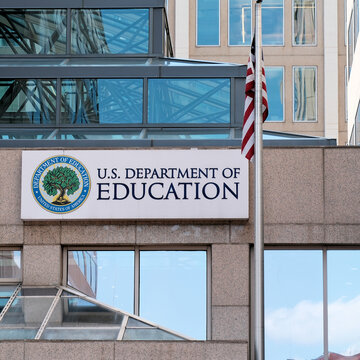 U.S. Department of Education office building exterior sign