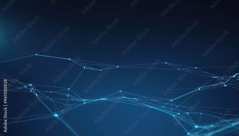 Poster abstract geometric network technology background. abstract background with connected lines and dots 