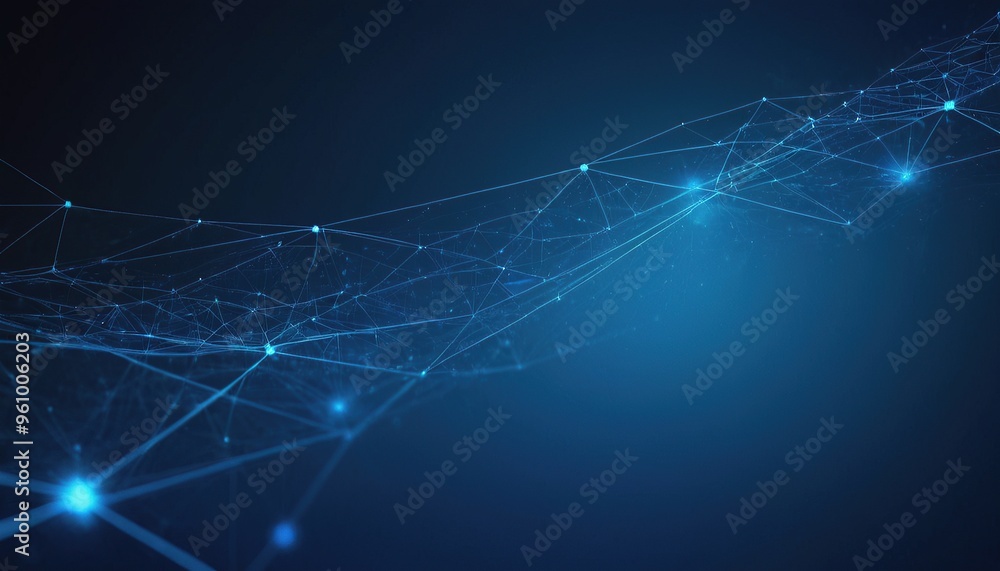 Poster abstract geometric network technology background. global network connection. abstract geometric back