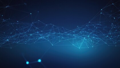 Techno background with a low poly plexus design 7