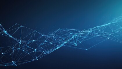 Techno background with a low poly plexus design 4