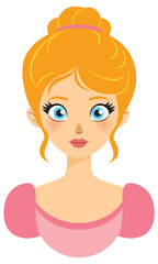 Elegant Princess Portrait Illustration