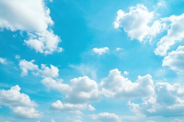 Fototapeta premium Natural and cloudy fresh blue sky background. Natural sky beautiful blue and white texture background. Blue sky and cloud on summer daytime. Blue sky and white clouds of daytime , ai