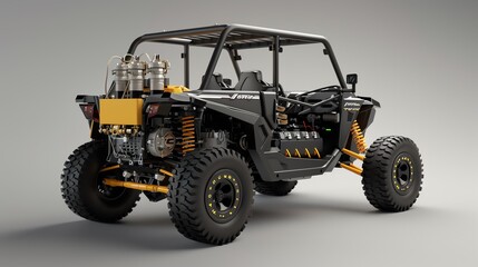 A 3D render of a UTV fuel cell