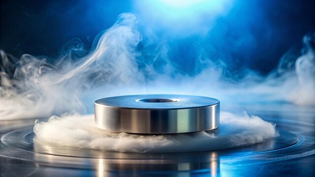 Quantum magnetic levitation demonstration with liquid nitrogen cooling ceramic superconductor below a magnet