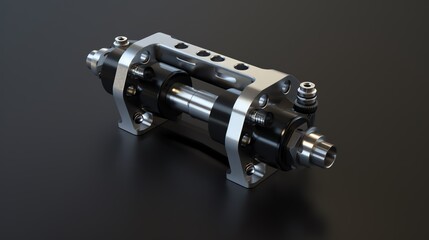A 3D render of an ATV fuel line