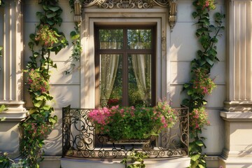 Classical Building Balcony