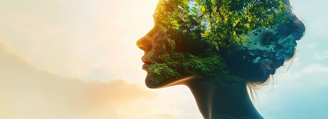 Stress management and mental wellness banner with copyspace for design and messaging, Techniques for managing stress effectively to promote a healthy mind and body.