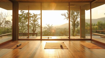 Obraz premium Yoga studios across Asia cater to diverse preferences, from traditional to contemporary yoga styles