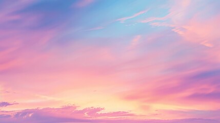 Fototapeta premium Pink and Blue Sunset Sky