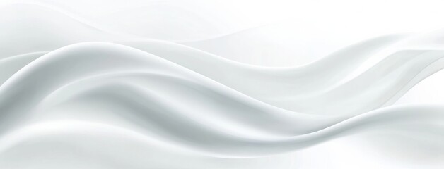 Obraz premium Abstract white background with soft waves and blurred edges