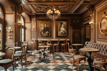 Classical Theme Cafe Interior