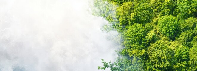 Ecology banner with empty copyspace. The study of the relationships between living organisms, including humans, and their physical environment