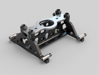 Naklejka premium A realistic 3D render of a UTV fuel pump bracket