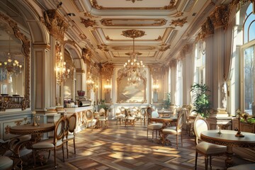 Classical Theme Cafe Interior