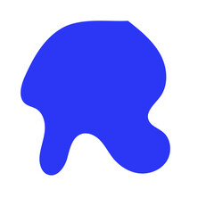 Abstract blob shapes organic vector 