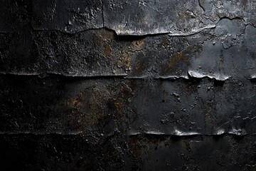 Obraz premium Textured metal surface with dark patina and rugged details, perfect for backgrounds and industrial design projects.