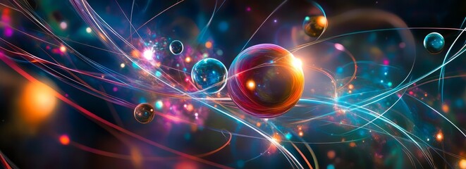 Obraz premium Physics is the natural science of matter, involving the study of matter, its fundamental constituents, its motion and behavior through space and time and related entities of energy and force