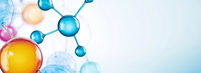 Science banner with copyspace. A strict systematic discipline that builds and organises knowledge in the form of testable hypotheses and predictions about the world.