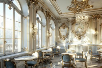 Classical Theme Cafe Interior