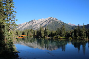 reflection of mountain