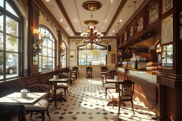 Classical Theme Cafe Interior