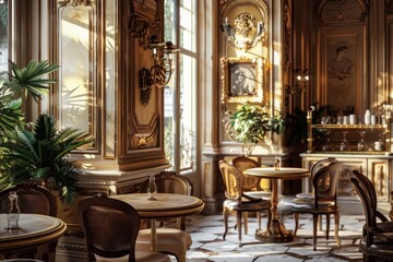 Classical Theme Cafe Interior
