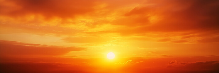 Beautiful sky at sunrise or sunset