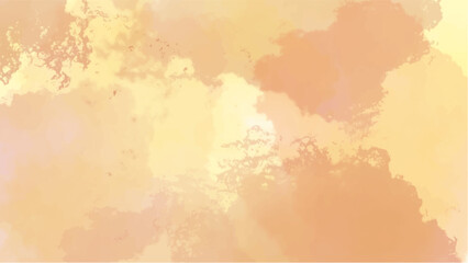 Abstract orange watercolor background.Hand painted watercolor. vector